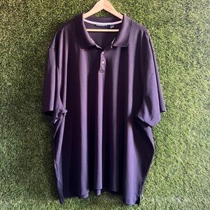 Perry Ellis 5XL Vertical Striped Performance Short Sleeve Polo Big Tall